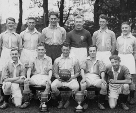 Restored Pic of 1904 Poringland Wanderers Team 